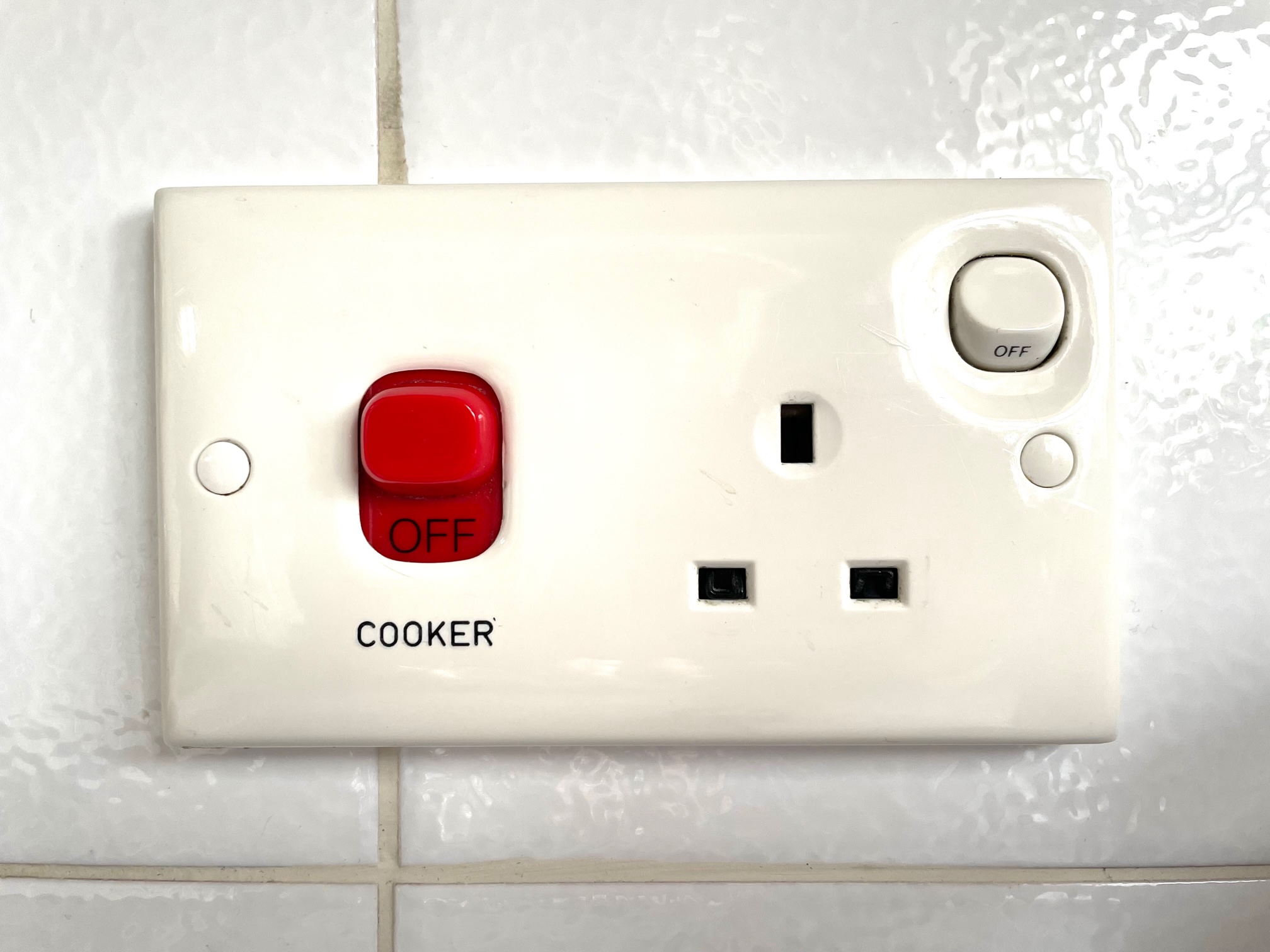 Socket with switches 'off'